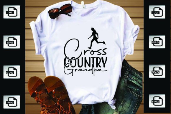 Cross Country Grandpa: T-Shirt Designs & Graphics