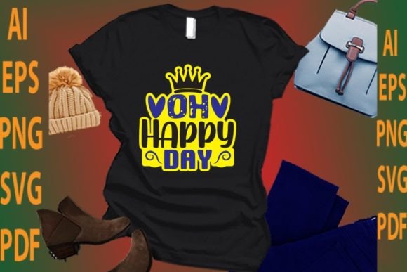 Oh Happy Day: Boho Graphics & T-Shirt Designs