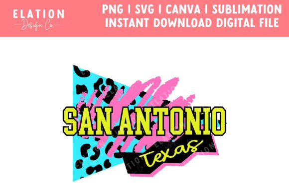 San Antonio Retro 90s Graphics for T-Shirt Designs