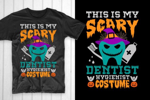 Scary Dental Hygienist Costume Pumpkin Graphics
