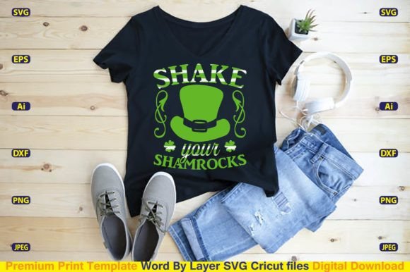Shake Your Shamrocks SVG: Graphics for T-Shirt Designs