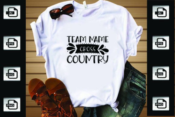 Team Name Cross Country Graphics & T-Shirt Designs