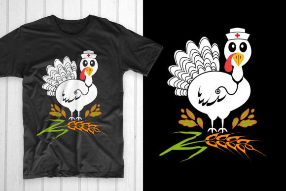 Turkey Nurse Thanksgiving Nursing TShirt Graphics